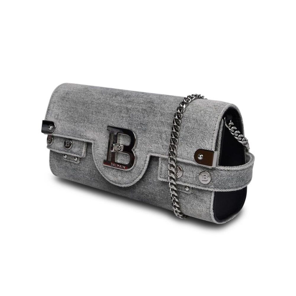 BALMAIN Light Blue Fabric Bag - Picture 2 of 3